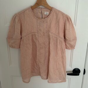 Aritzia Pink Blouse